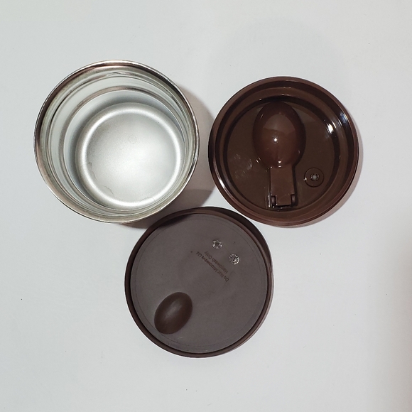 Starbucks Brown and Gold Insulated Soup Cup with Collapsible Spoon - Picture 4 of 5